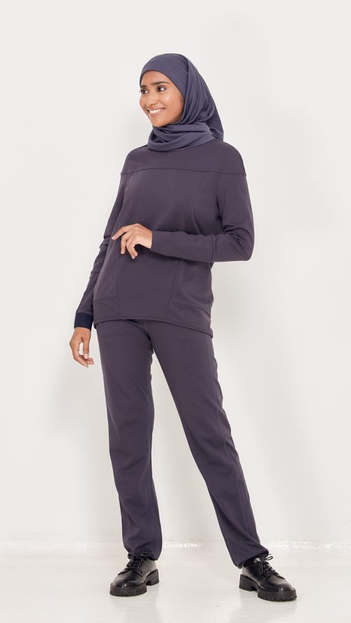 TAPERED PANTS BLUEBERRY_ TAPERED PANTS BLUEBERRY_