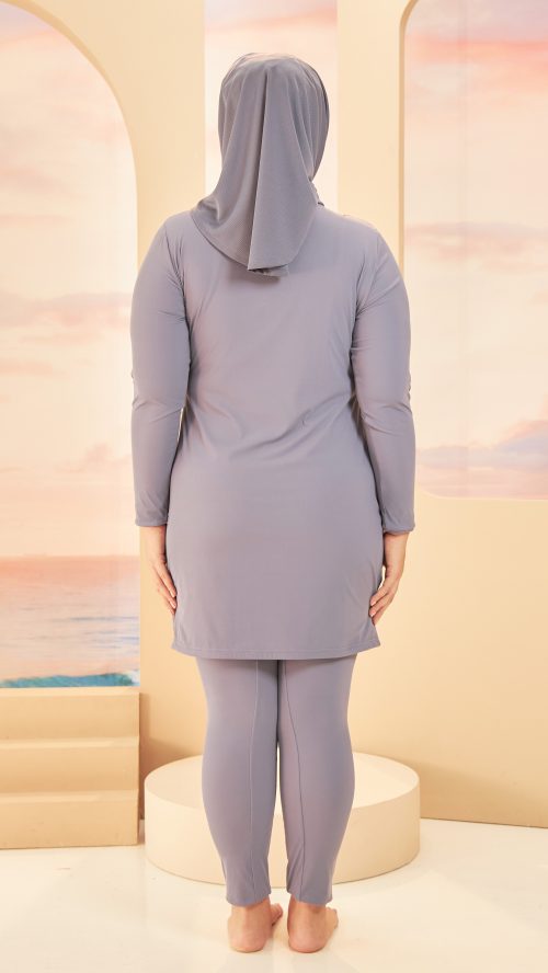 Gathered Swimwear (Deep Ocean) - Back Gathered Swimwear (Deep Ocean) - Back