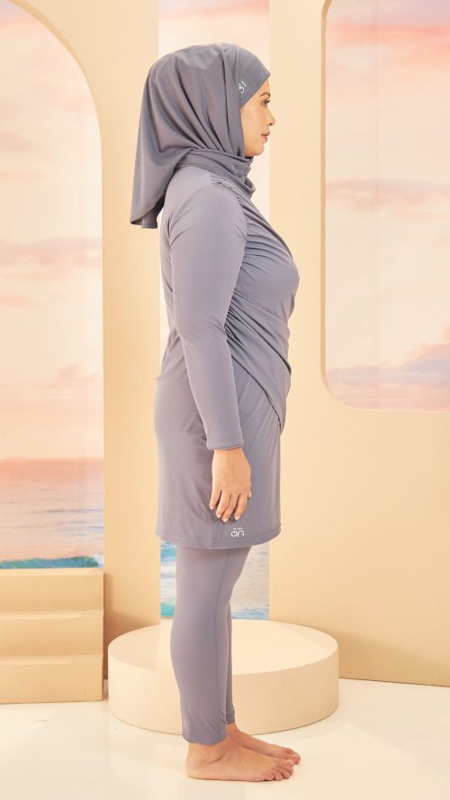 Gathered Swimwear (Deep Ocean) - Side 2 Gathered Swimwear (Deep Ocean) - Side 2