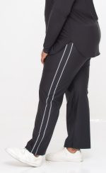 straight track pants in black 1