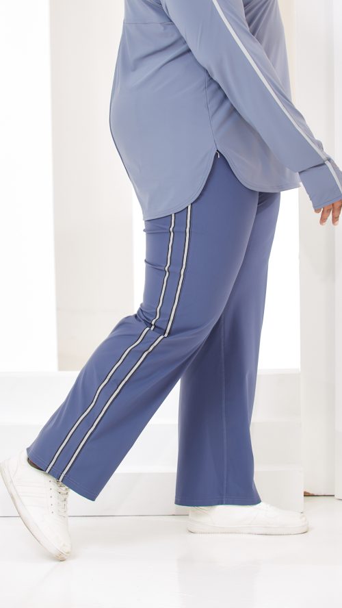 track straight pants blueberry